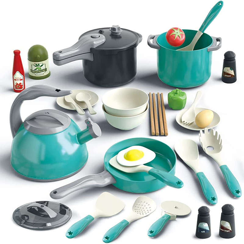 Baby Food Cooking Set - Çocuklar mutfak oyuncak aksesuarları yürümeye başlayan