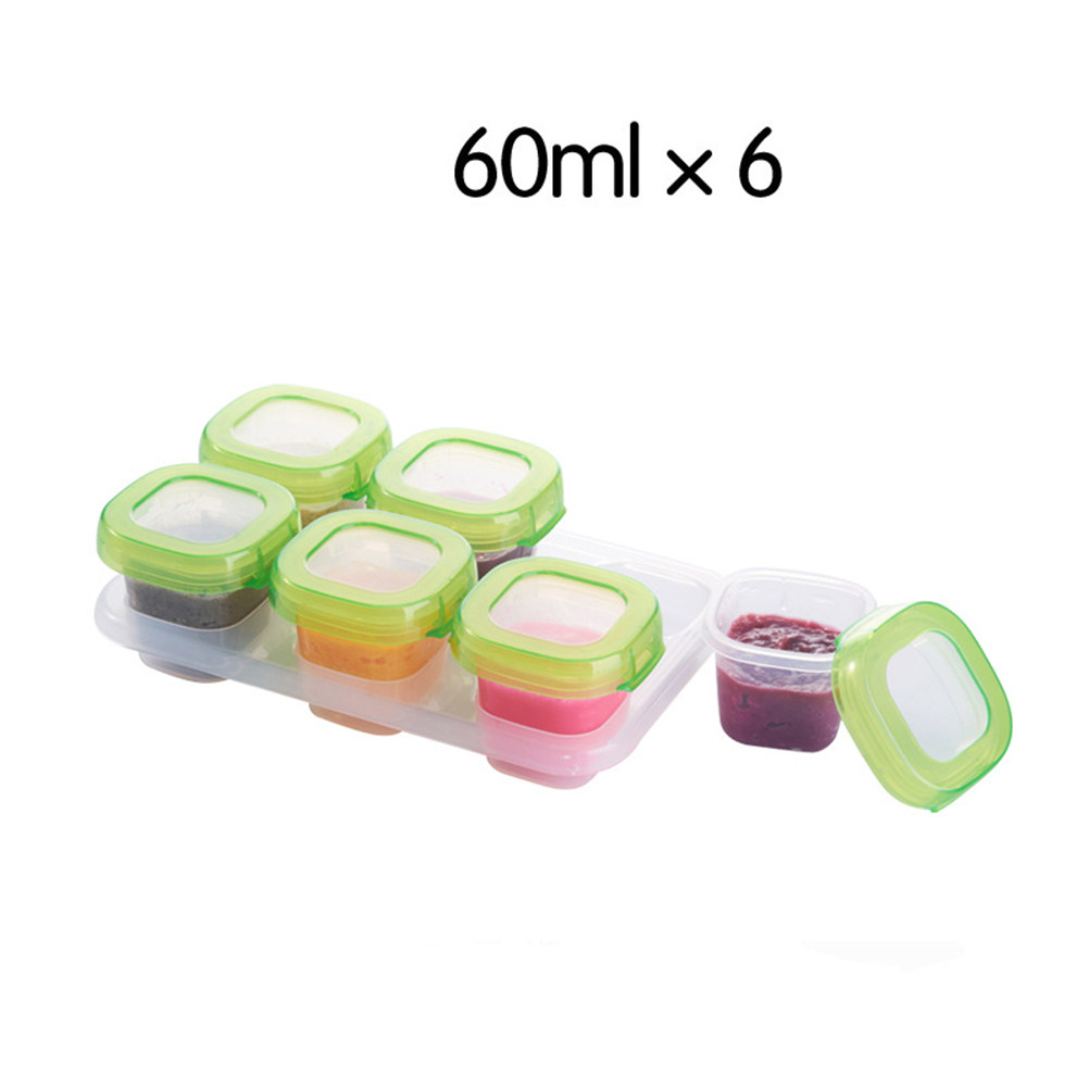 Freezer Tray Baby - 6 Adet Taşınabilir Taze Saklama Gıda