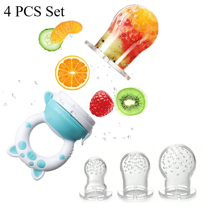 Baby Food Quantity - 4'lü Set Silikon Meyve ve Sebze