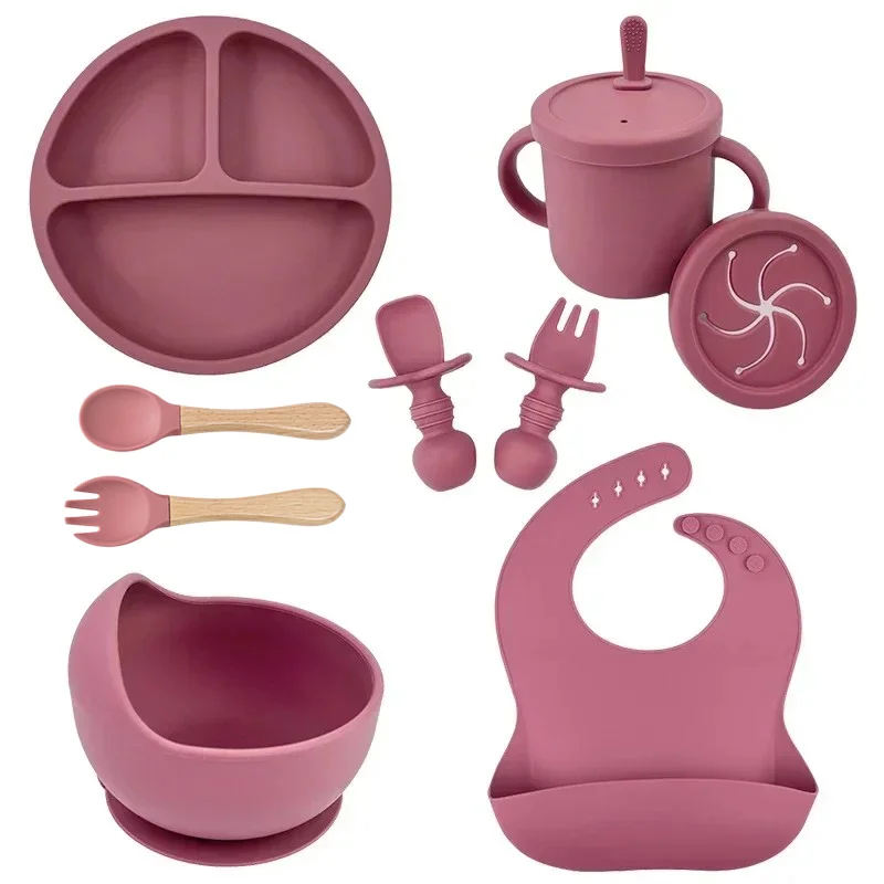 Baby Food Quantity - Gıda Sınıfı Silikon Çocuk tabak seti