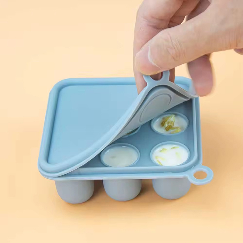 Freezer Tray Baby - Silikon Bebek Maması Dondurucu Tepsi Kapaklı