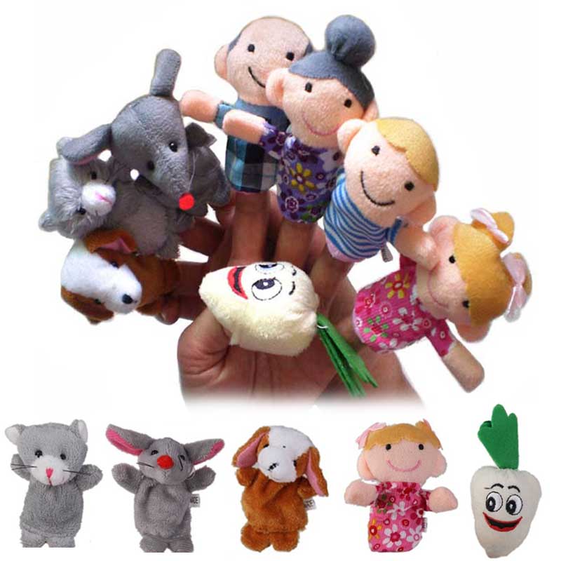 Baby Food Doll - 8 Adet Çocuk Oyuncak Hayvanları Parmak
