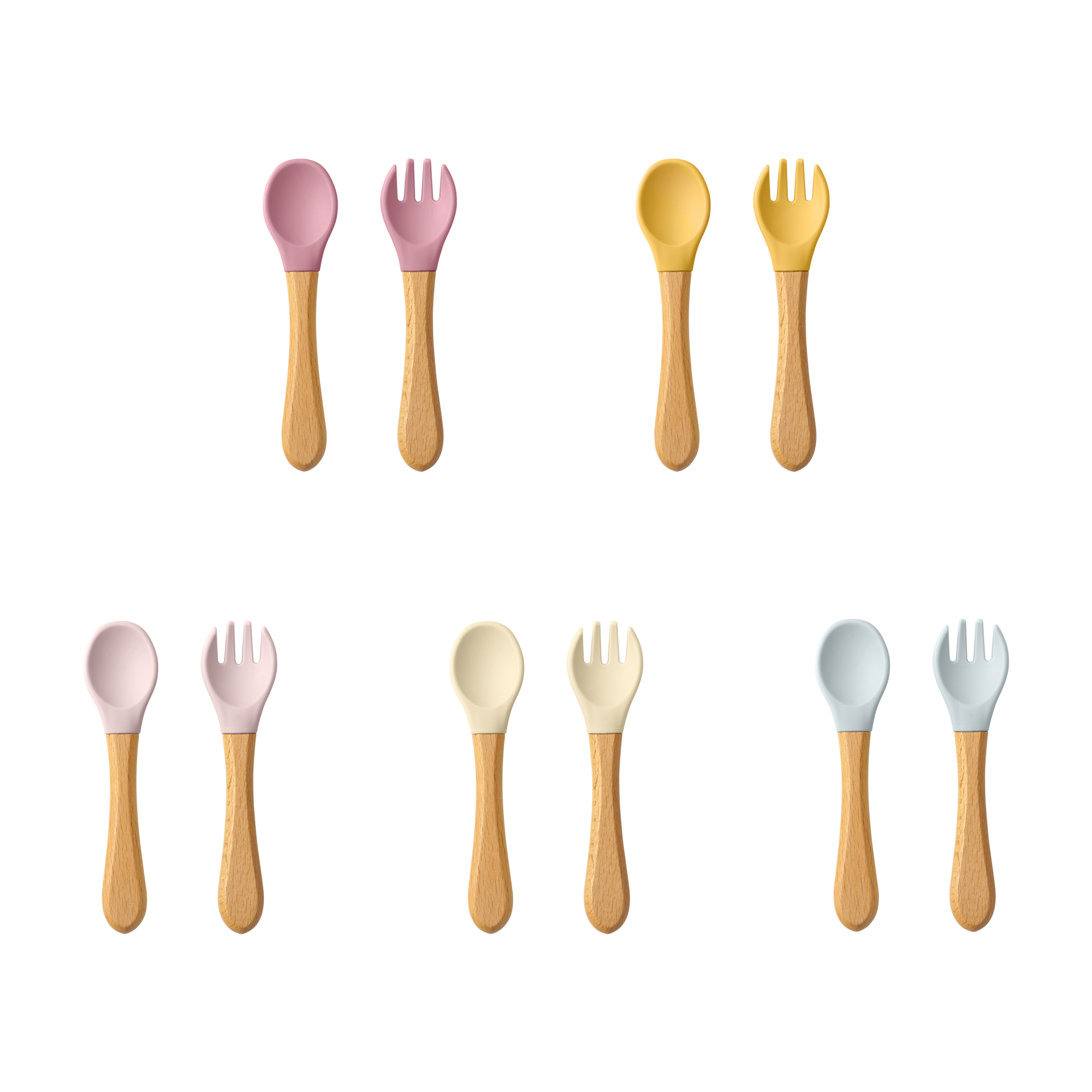 Baby Food Quantity - 2 adet bebek öğrenme kaşık mutfak