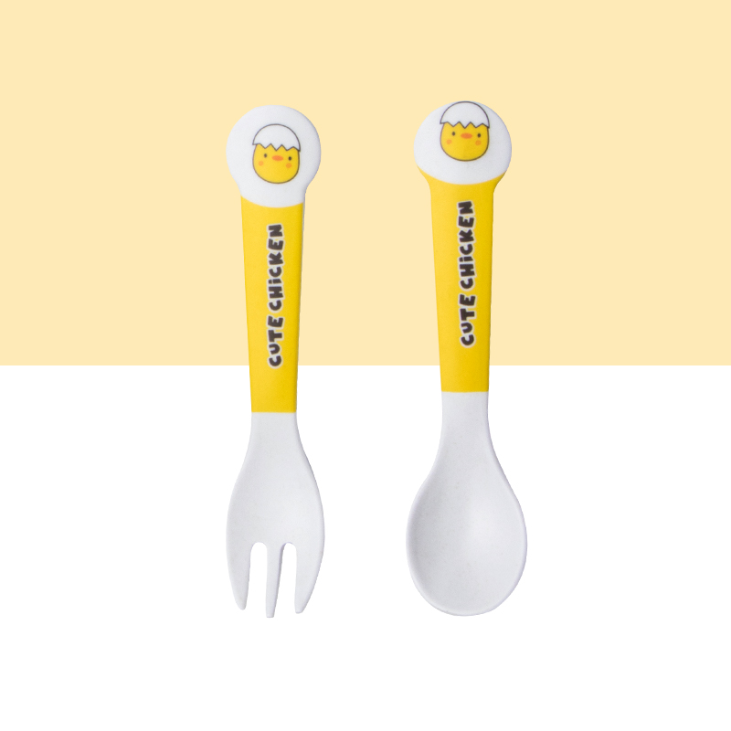 Sevimli Karikatür Tavuk Bambu  - Weaning Spoon Set incelemesi ve fiyatı