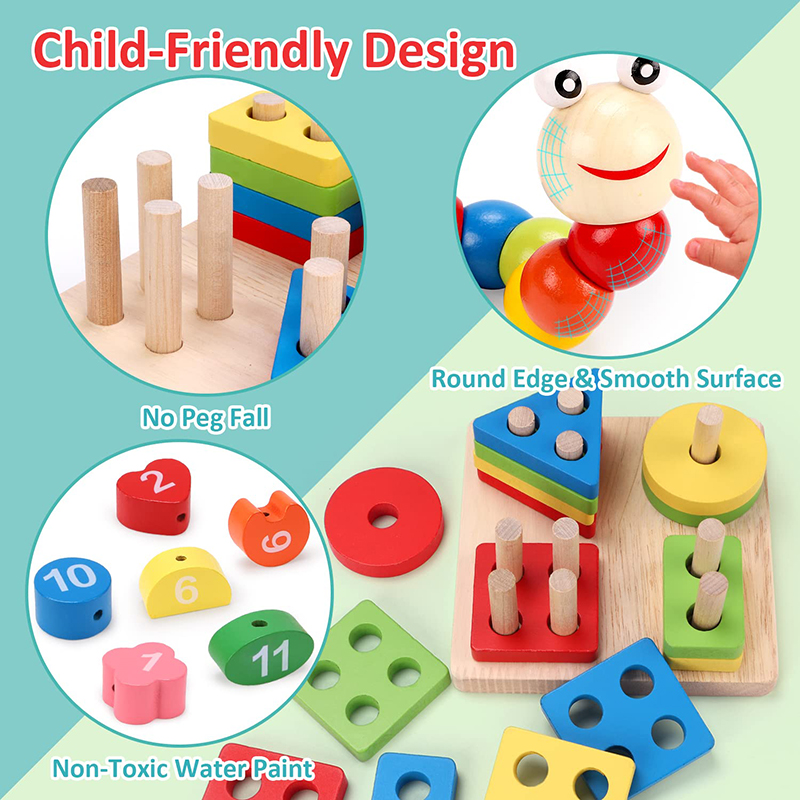 5-6 adet/takım Montessori ahşa - Baby Food Quantity incelemesi ve fiyatı